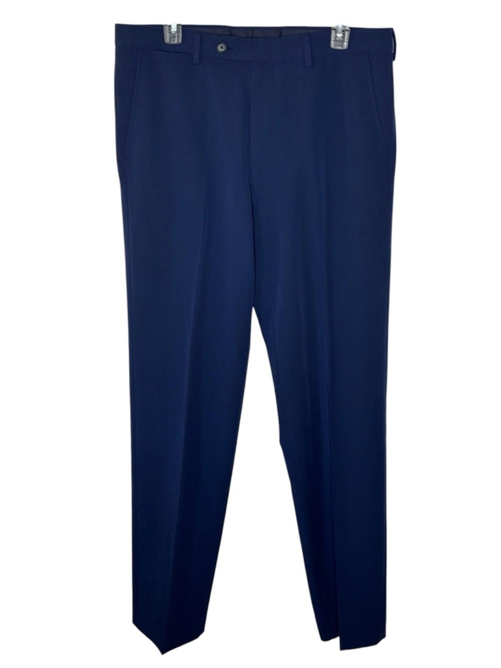 Nautica Men's Bi-Stretch Flat Front Dress Pants 34x34 Navy Classic Fit Stretch